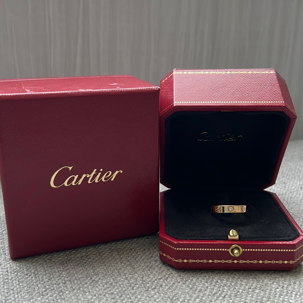 Cartier Love Wedding Band w/ 1 diamond